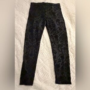 Floral Patterned Black tights/ sheer leggings